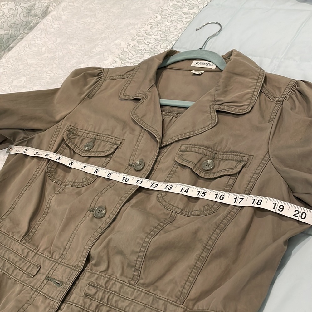 Olive Brown Utility Jacket - Picture 7 of 8